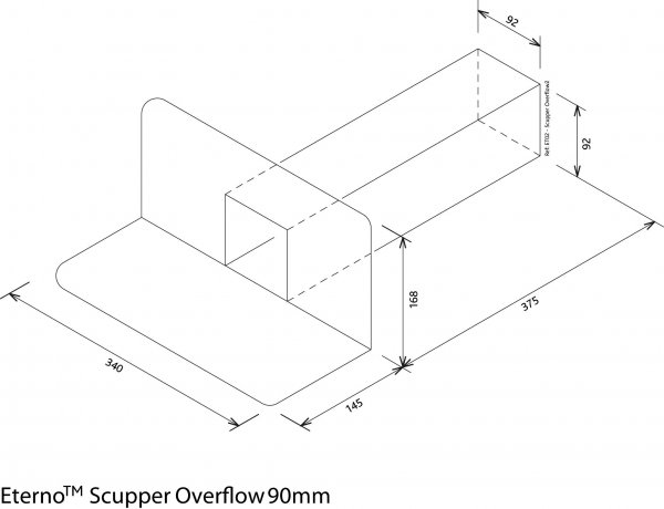 Scupper 90mm