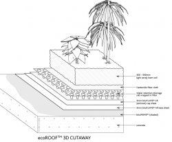ecoROOF detail Cutaway